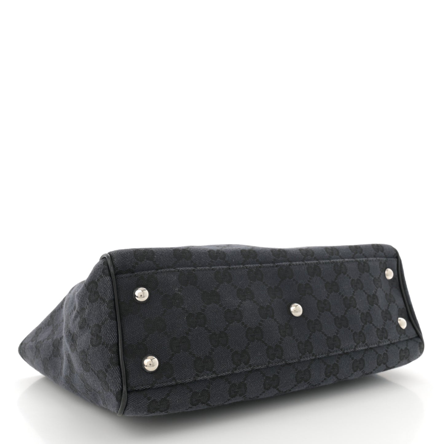 Canvas Monogram Tote Black