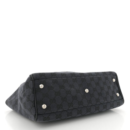 Gucci Canvas Monogram Tote Black 4 of 11