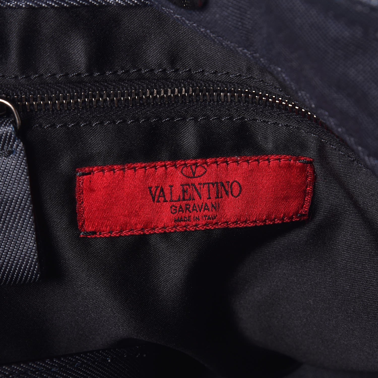 Valentino Garavani Denim Petale Tote Dark Blue 7 of 12