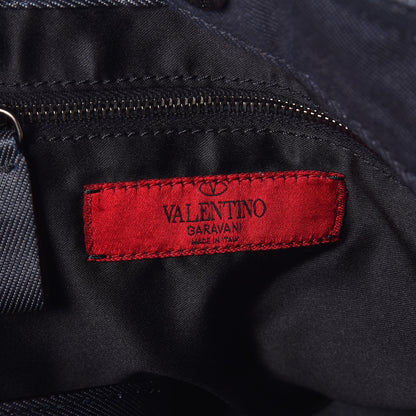 Valentino Garavani Denim Petale Tote Dark Blue 7 of 12