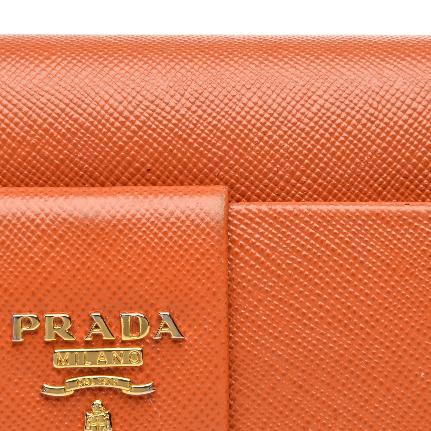 Saffiano Bow Continental Wallet Papaya