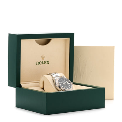 Rolex Stainless Steel 18K White Gold 41mm Oyster Perpetual Datejust Watch Black 126334 5 of 5