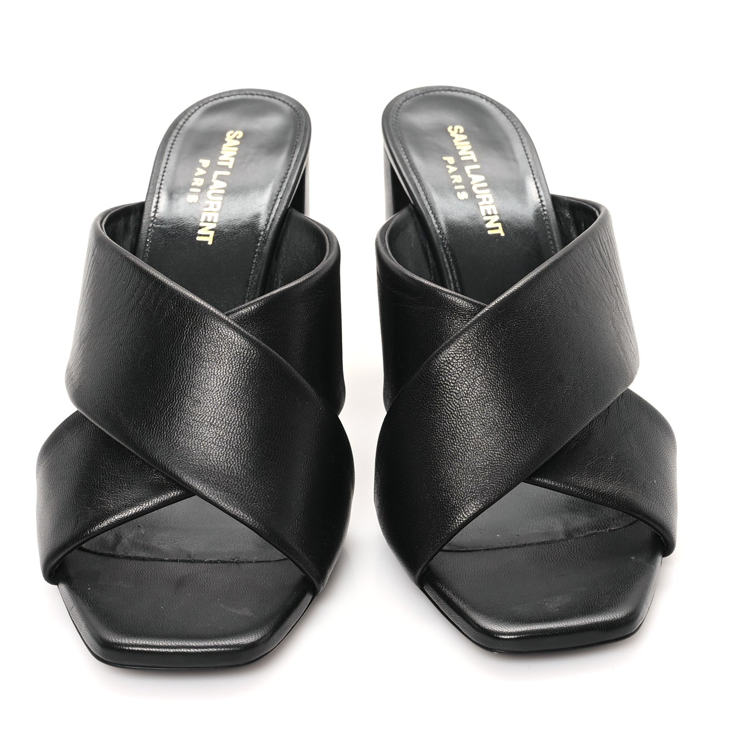 Calfskin LouLou Mules 39 Black