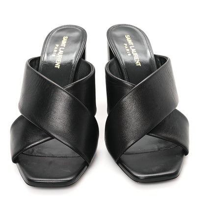 Saint Laurent Calfskin LouLou Mules 39 Black 3 of 11