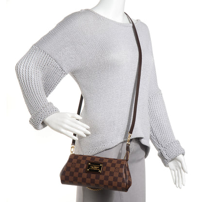Louis Vuitton Damier Ebene Eva Clutch 2 of 8