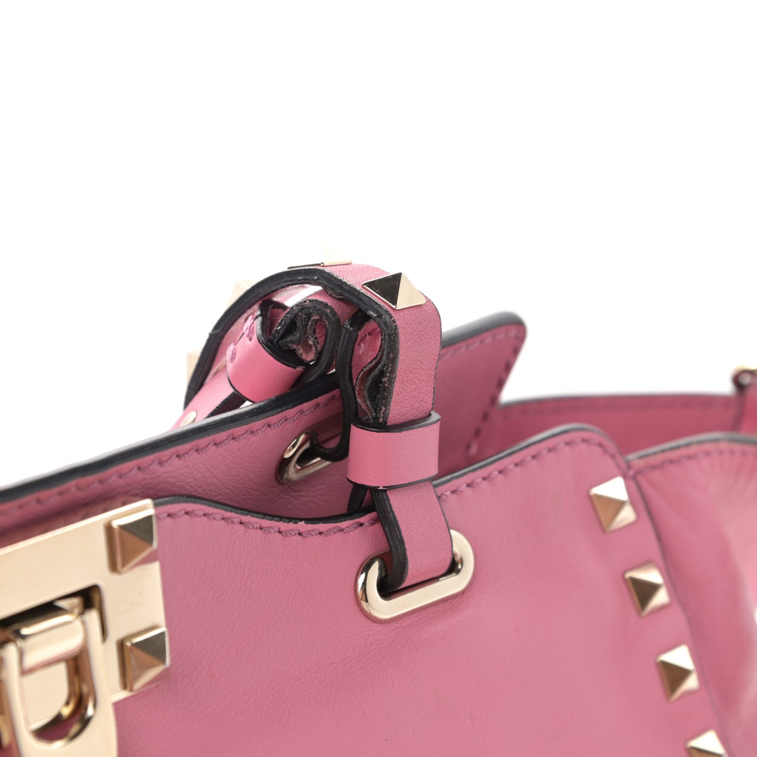 Valentino Garavani Vitello Small Rockstud Tote Ninphea 19 of 20