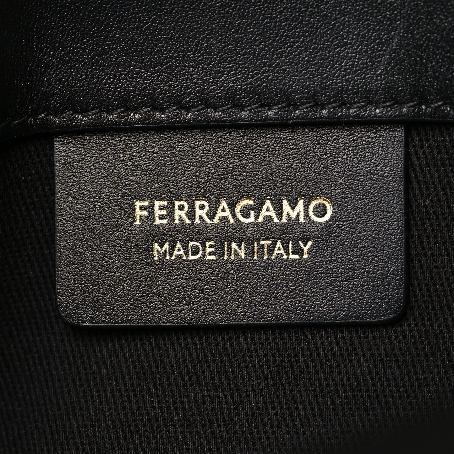 Calfskin Archive Gancini Flap Crossbody Black