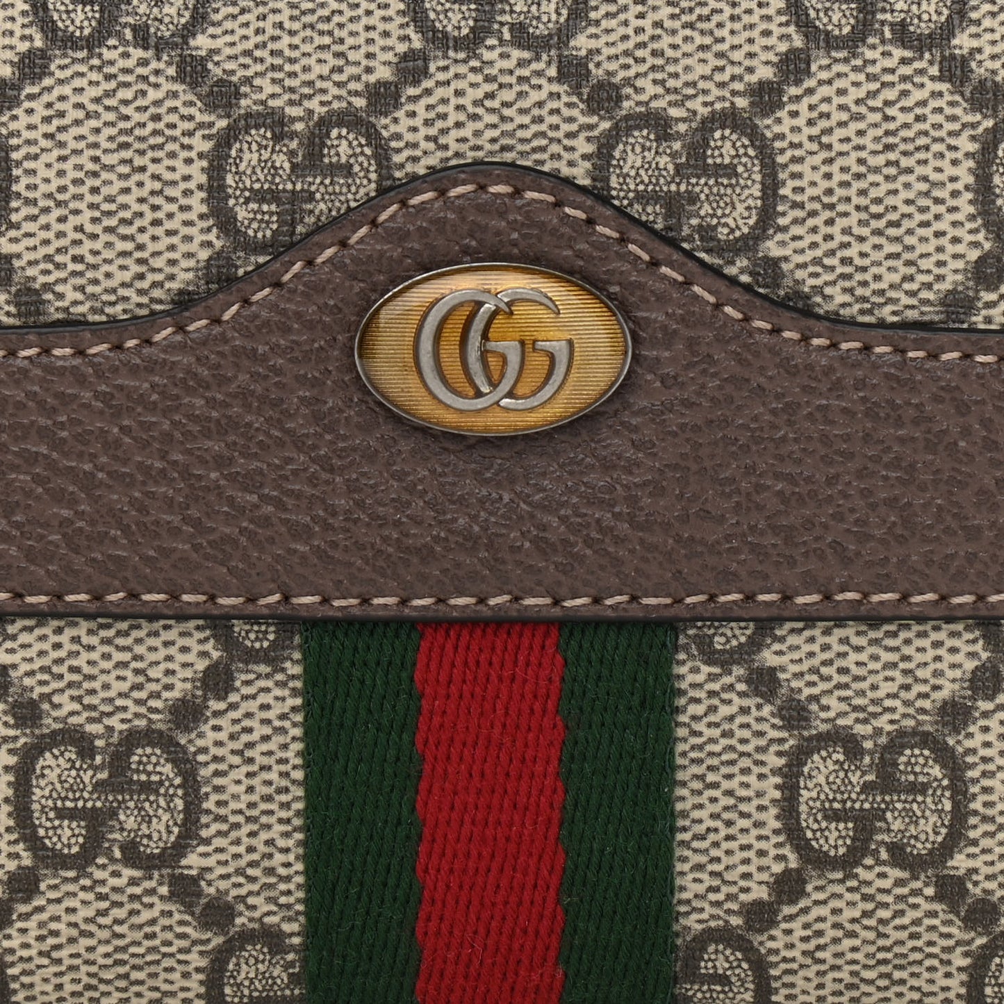 GG Supreme Monogram Web Mini Ophidia GG Bag Brown