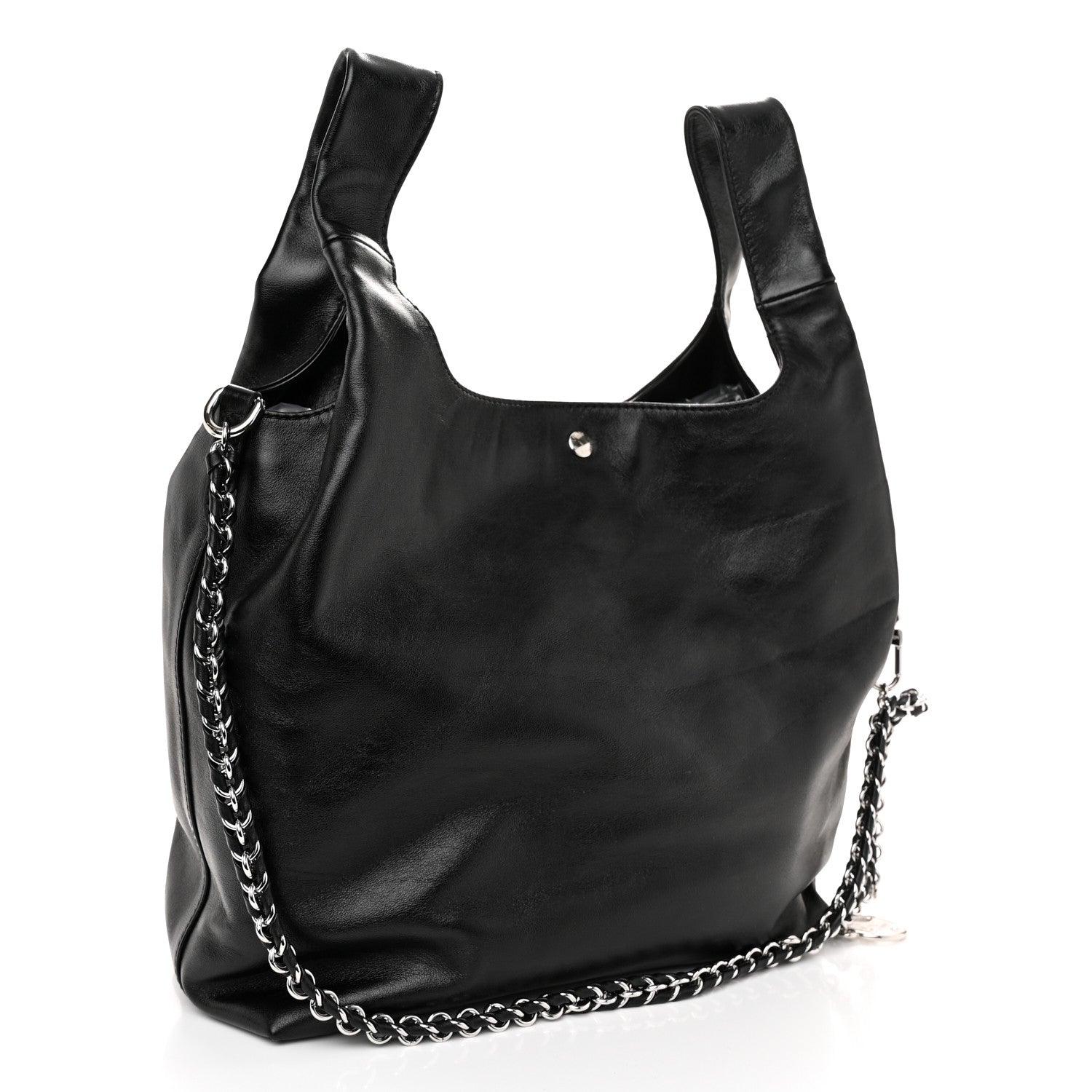Louis Vuitton Calfskin Monogram Atlantis Vibe MM Black 4 of 10
