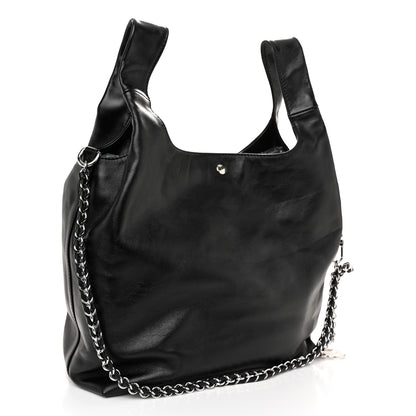 Louis Vuitton Calfskin Monogram Atlantis Vibe MM Black 4 of 10