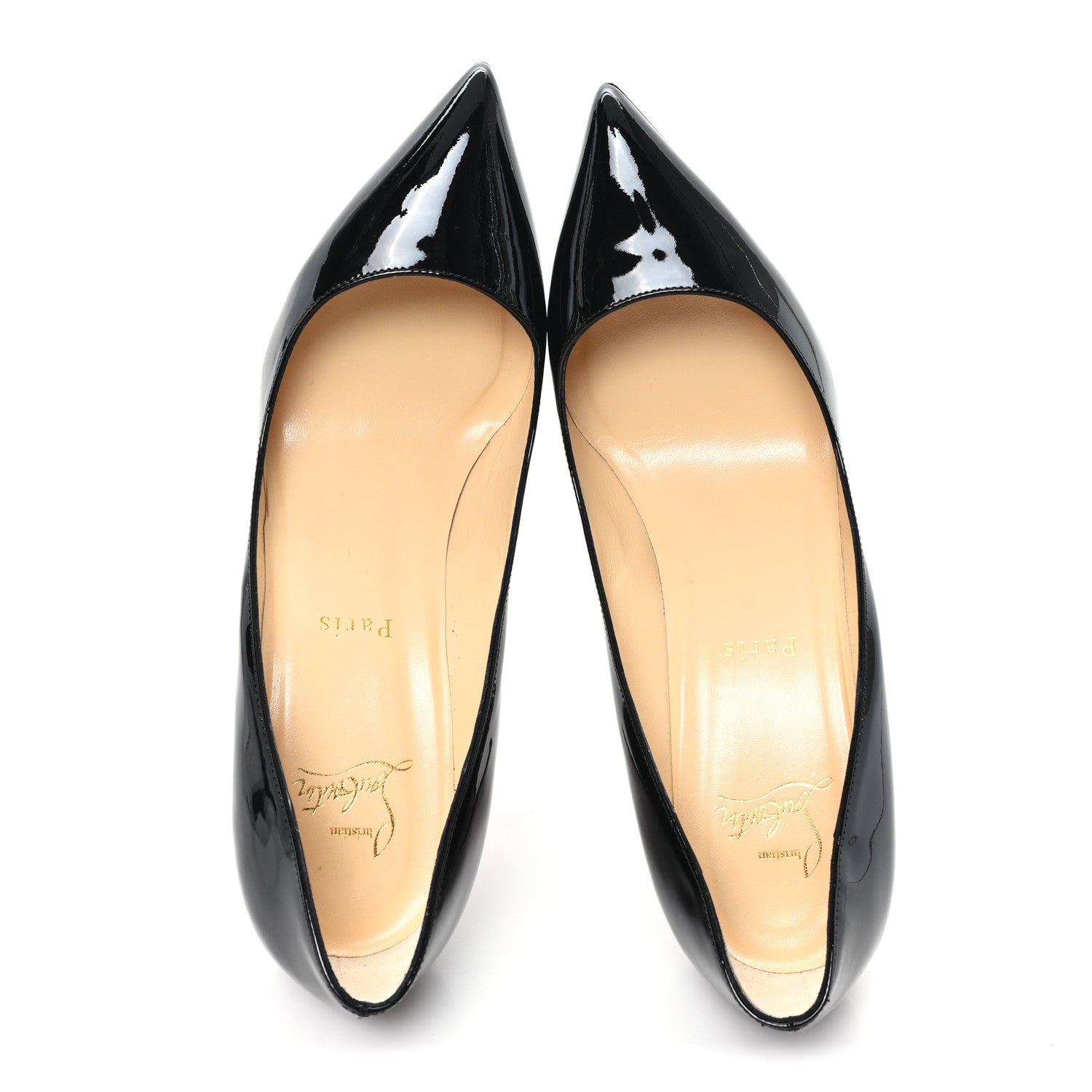 Christian Louboutin Patent Pigalle Follies 85 Pumps 38.5 Black 2 of 9