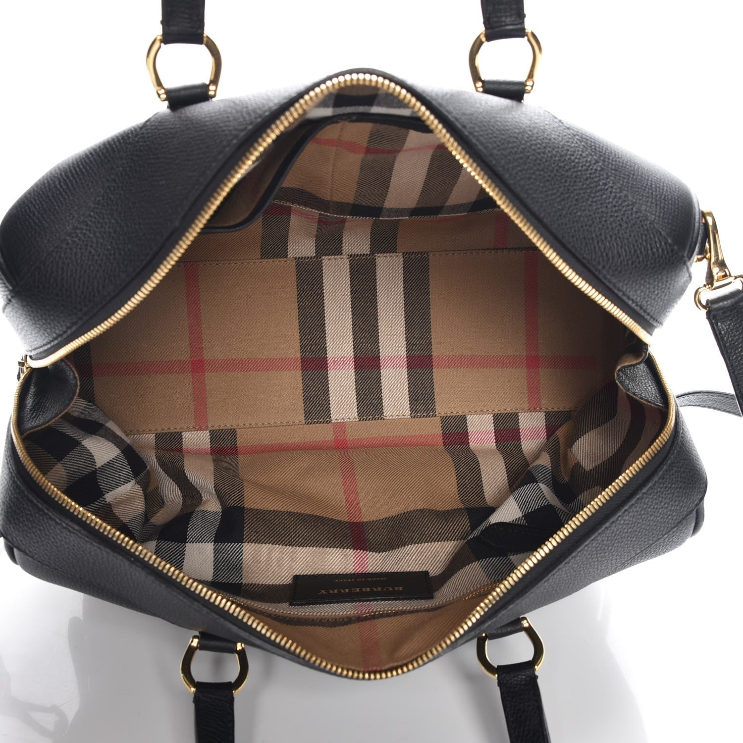 Burberry Derby Calfskin Medium Alchester Bowling Bag Black 6 of 8