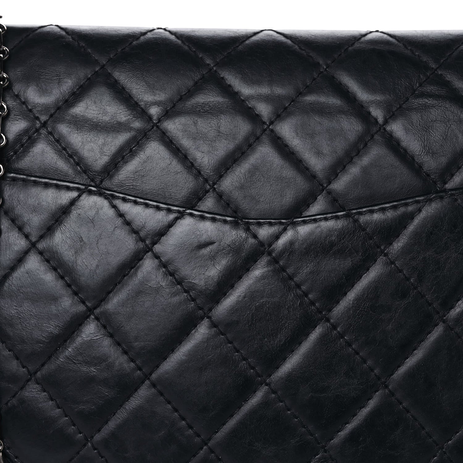 Chanel Aged Calfskin Quilted 2.55 Reissue 227 Flap Navy Blue 13 of 15