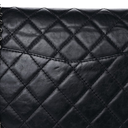 Chanel Aged Calfskin Quilted 2.55 Reissue 227 Flap Navy Blue 13 of 15