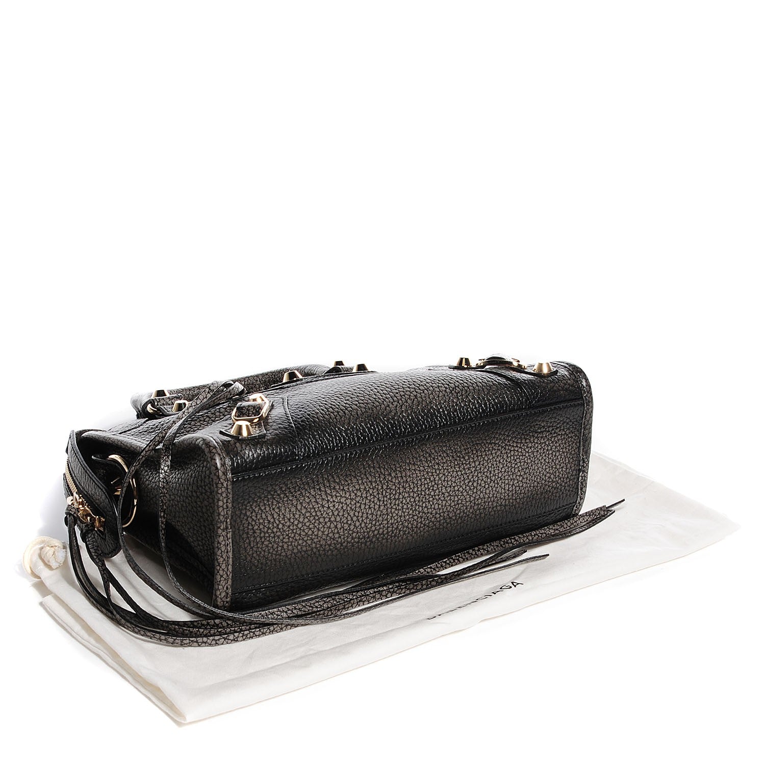 Balenciaga Grained Calfskin Classic Gold Hardware Mini City Ombre Grey Gradient 5 of 14