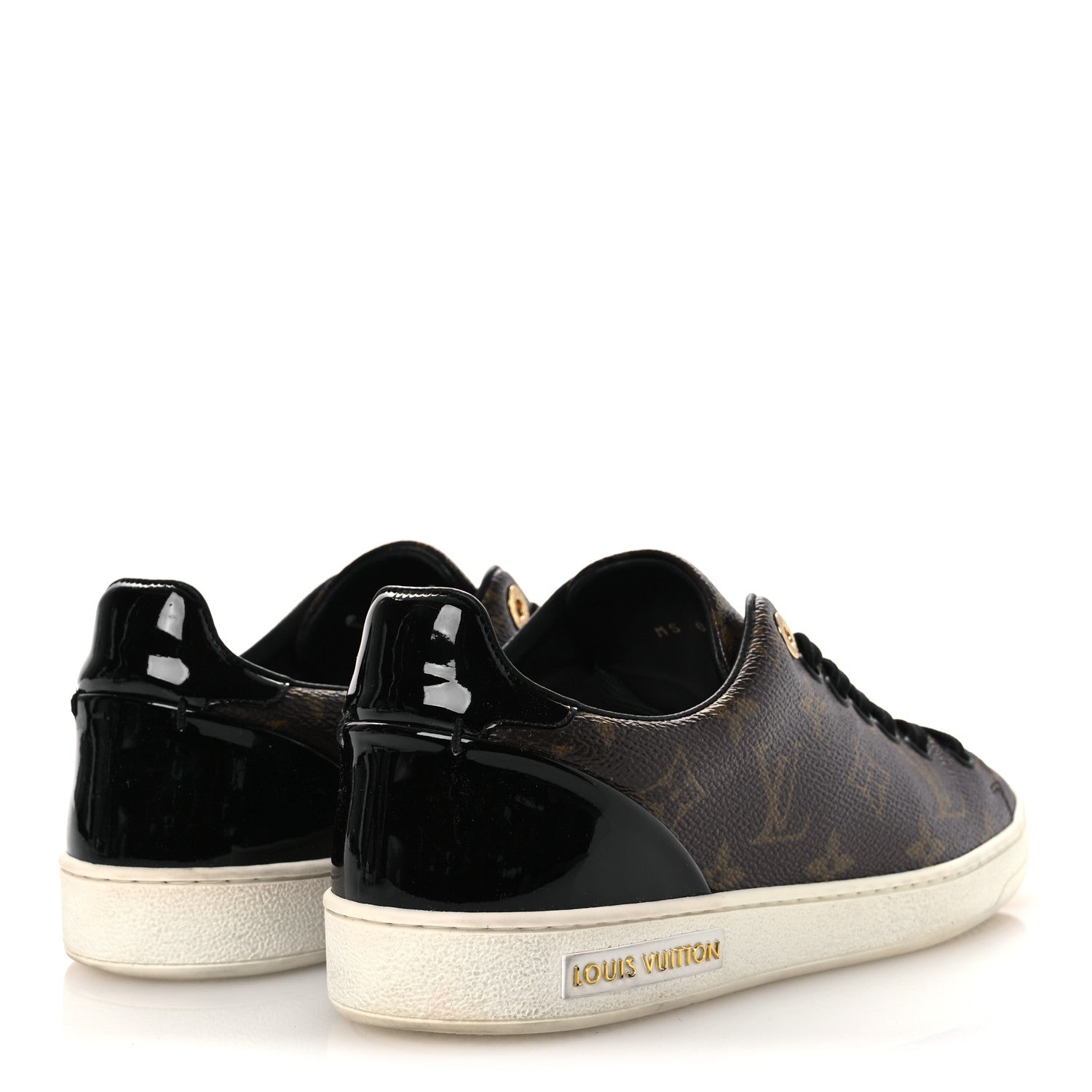 Louis Vuitton Patent Monogram Frontrow Sneakers 38 5 of 13