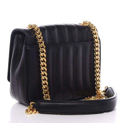 Saint Laurent Lambskin Matelasse Monogram Small Vicky Chain Bag Black 2 of 8