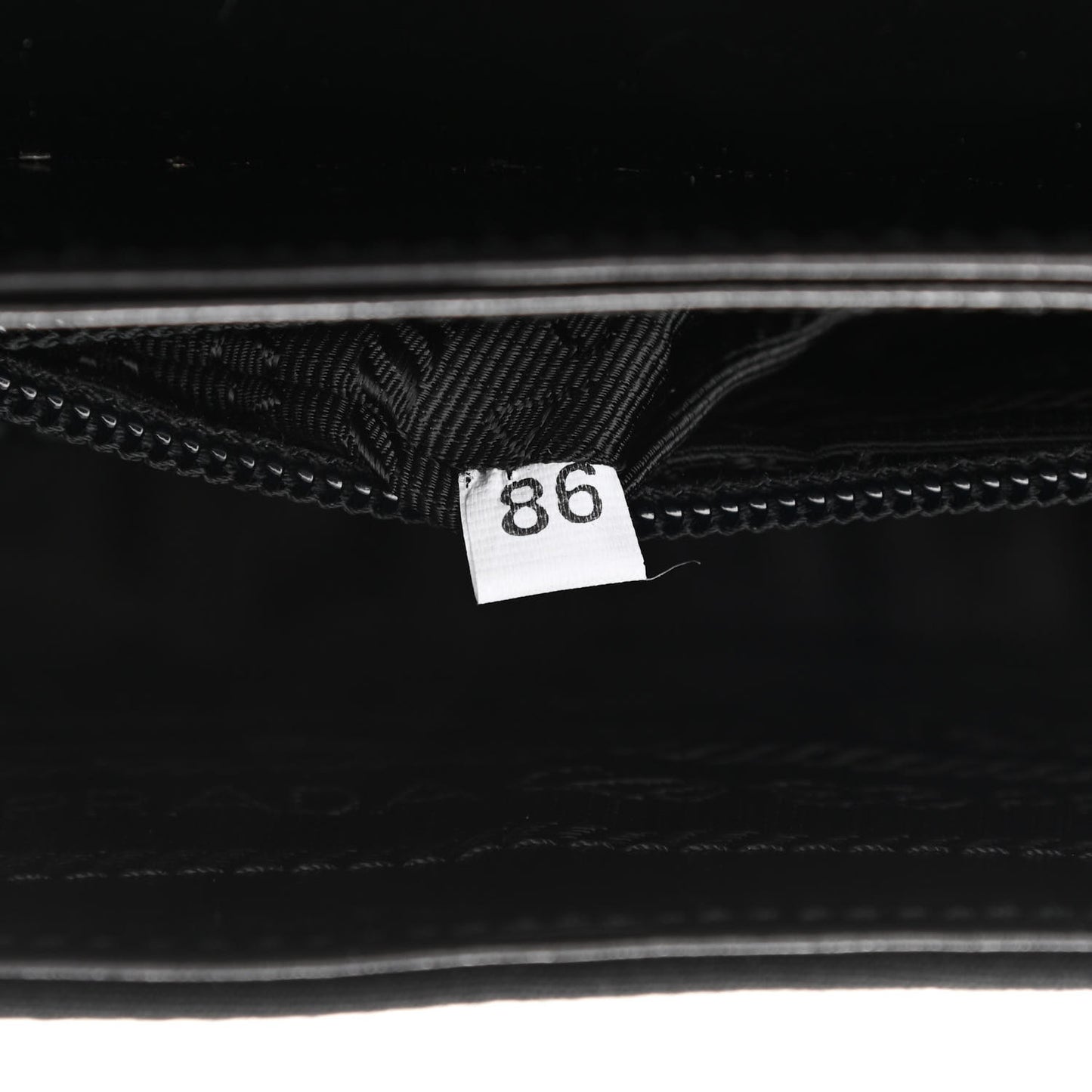 Calfskin Nylon Shoulder Bag Black