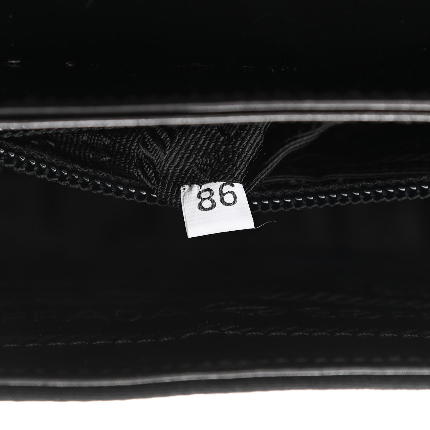 Prada Calfskin Nylon Shoulder Bag Black 7 of 10