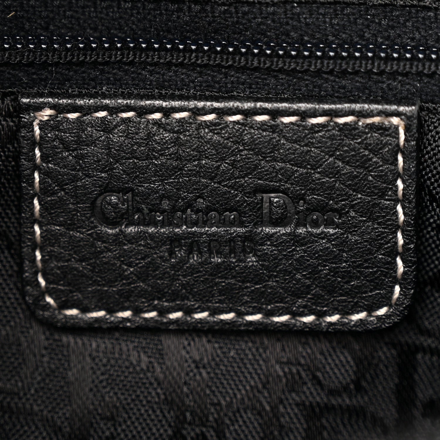 Christian Dior Calfskin Double Saddle Bag Black 6 of 11