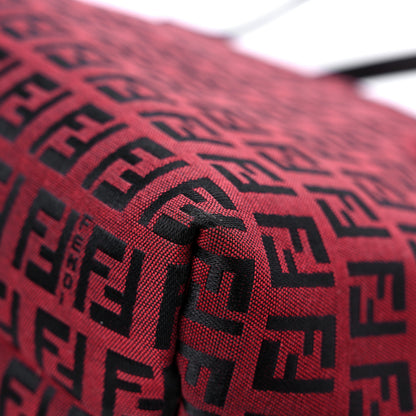 Fendi Zucchino Tote Red Black 13 of 13