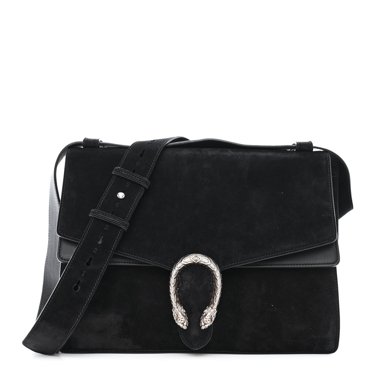 Gucci Suede Medium Dionysus Messenger Bag Black 1 of 12