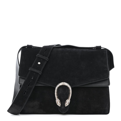 Gucci Suede Medium Dionysus Messenger Bag Black 1 of 12