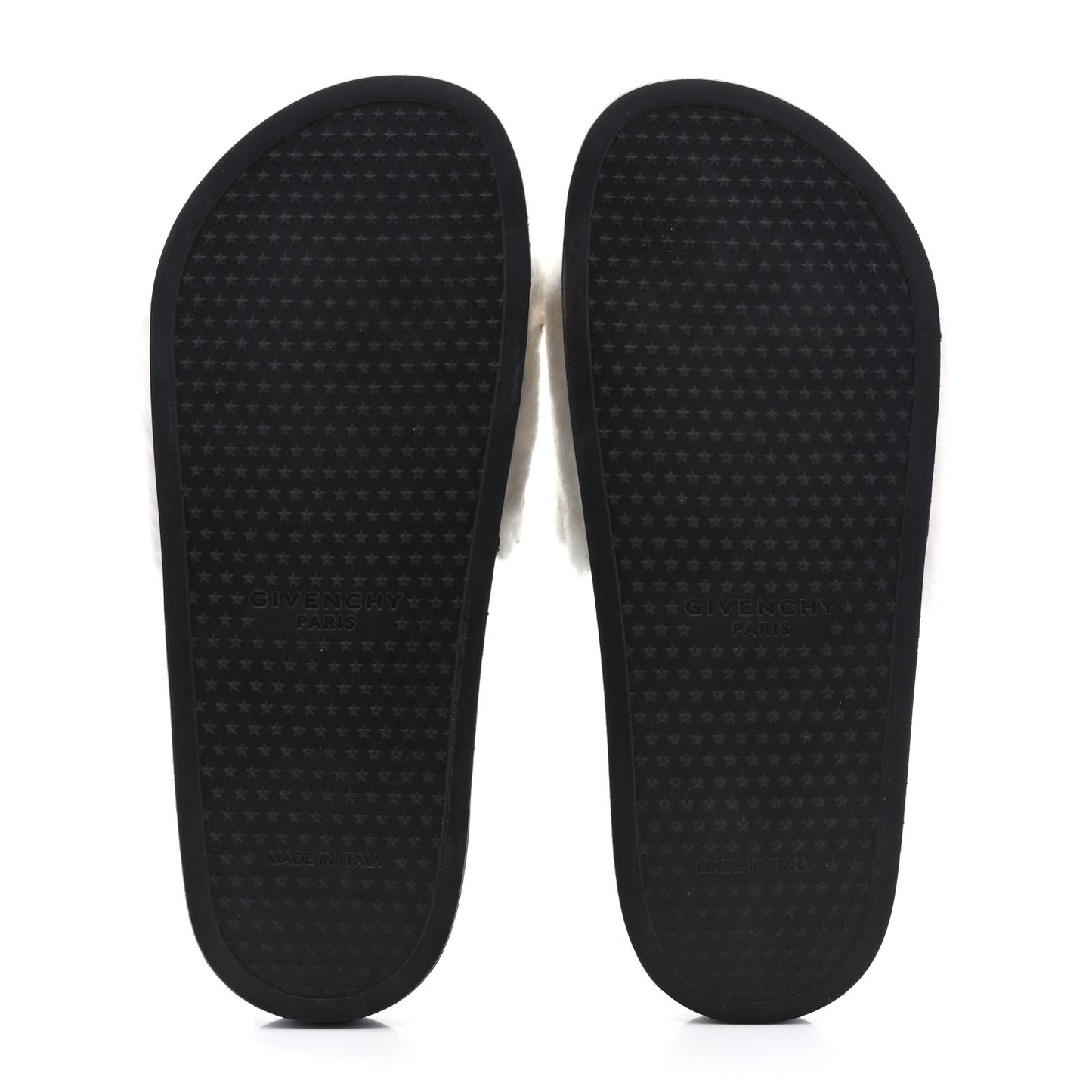 Shearling Womens Logo Womens Pool Slides Sandals 39 White Black