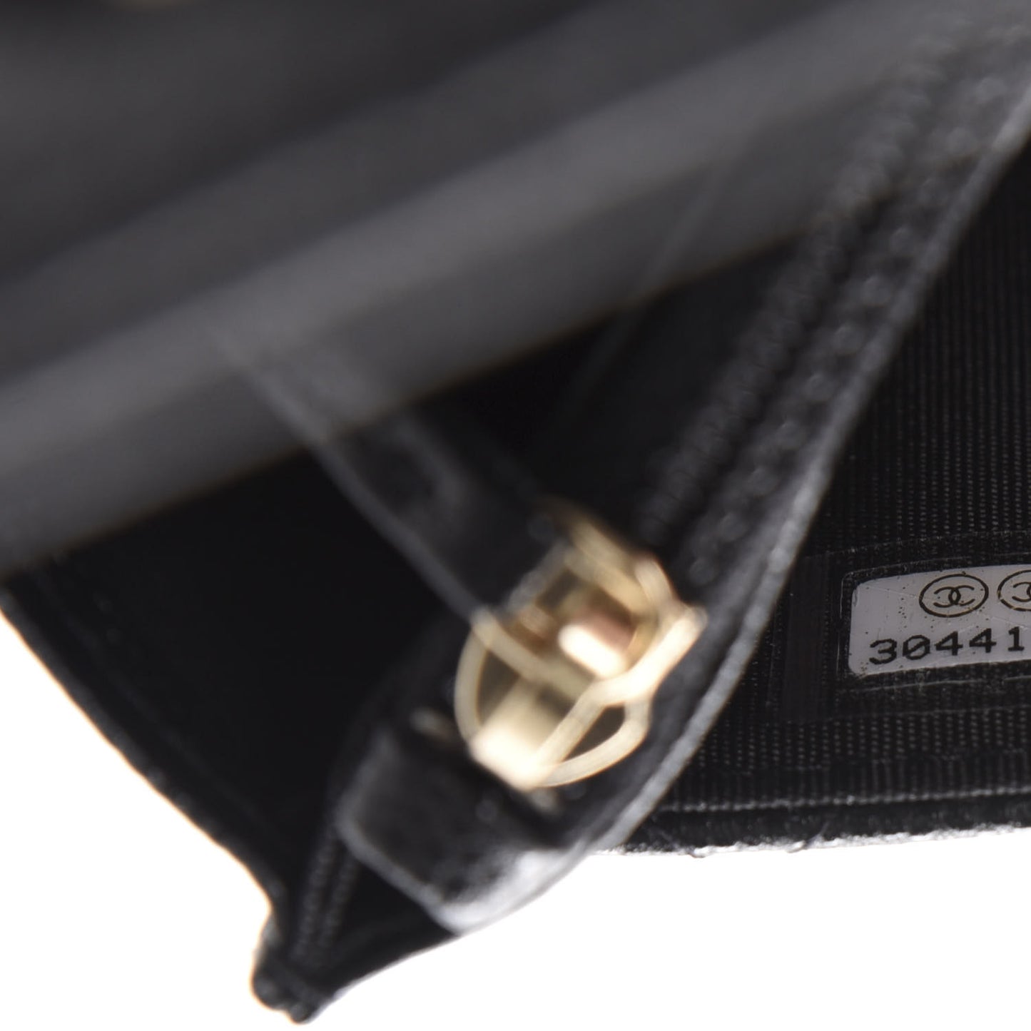 Caviar Quilted French New Wave Chain CC Wallet On Chain WOC Black