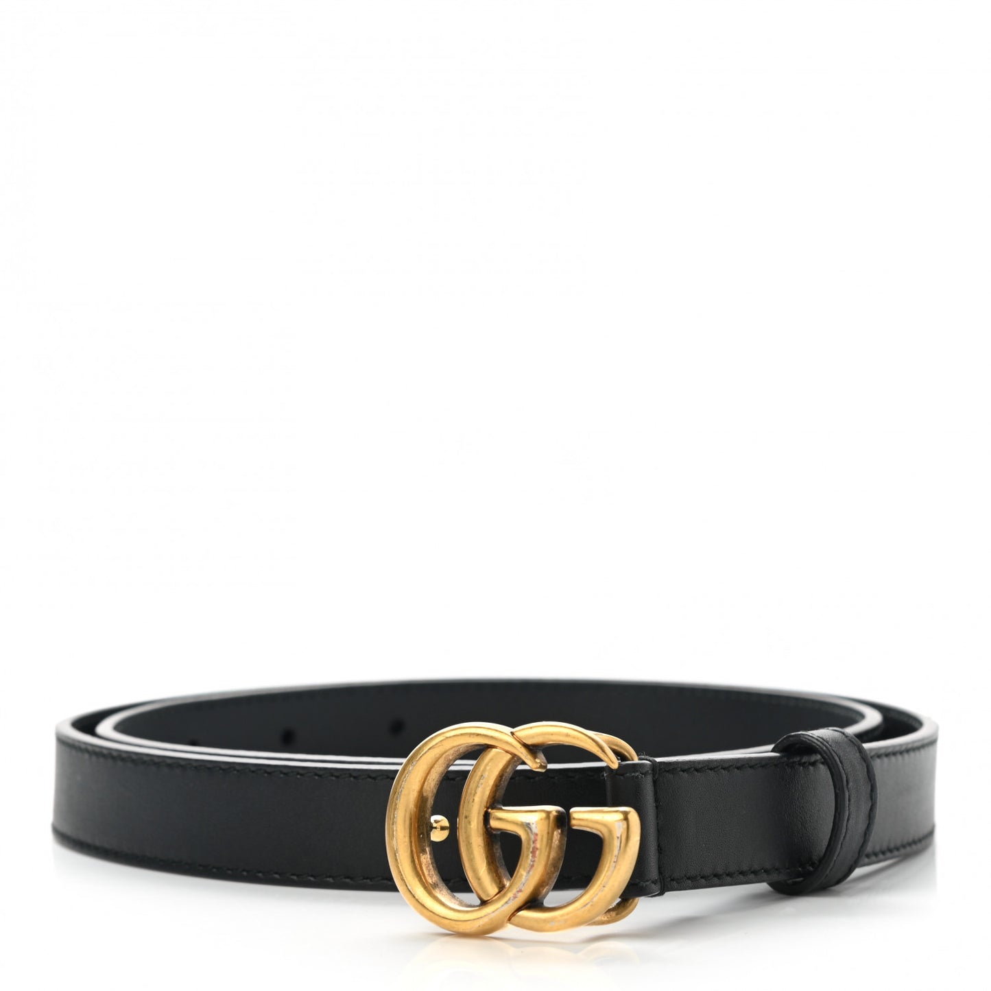Calfskin Double G 20mm Belt 80 32 Black