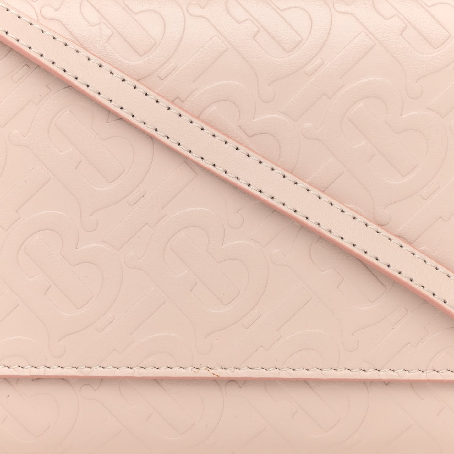 Calfskin Embossed Monogram Crossbody Light Pink