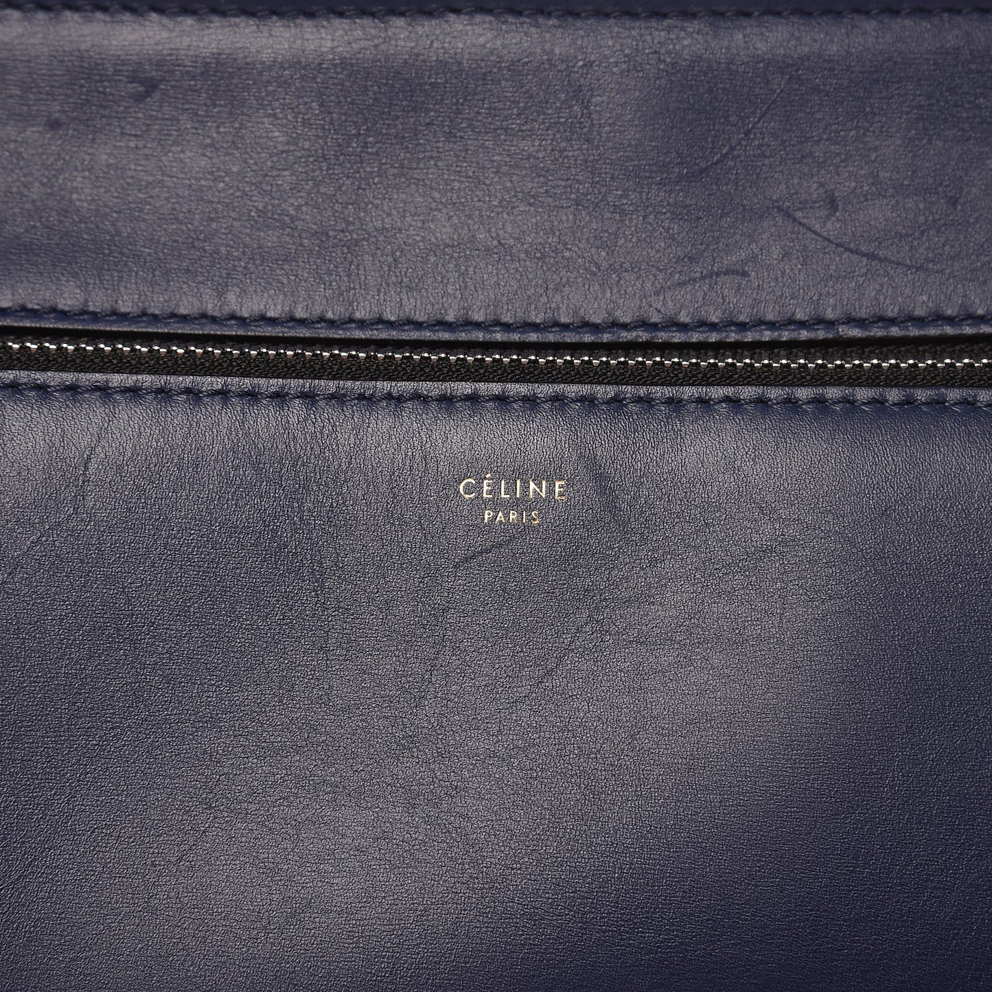Palmelato Calfskin Small Edge Shoulder Bag Ink