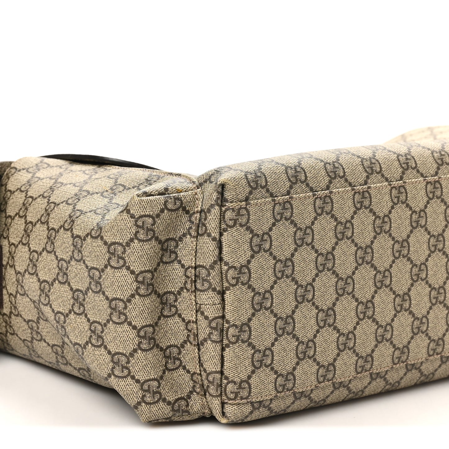 GG Plus Monogram Messenger Diaper Bag Dark Brown