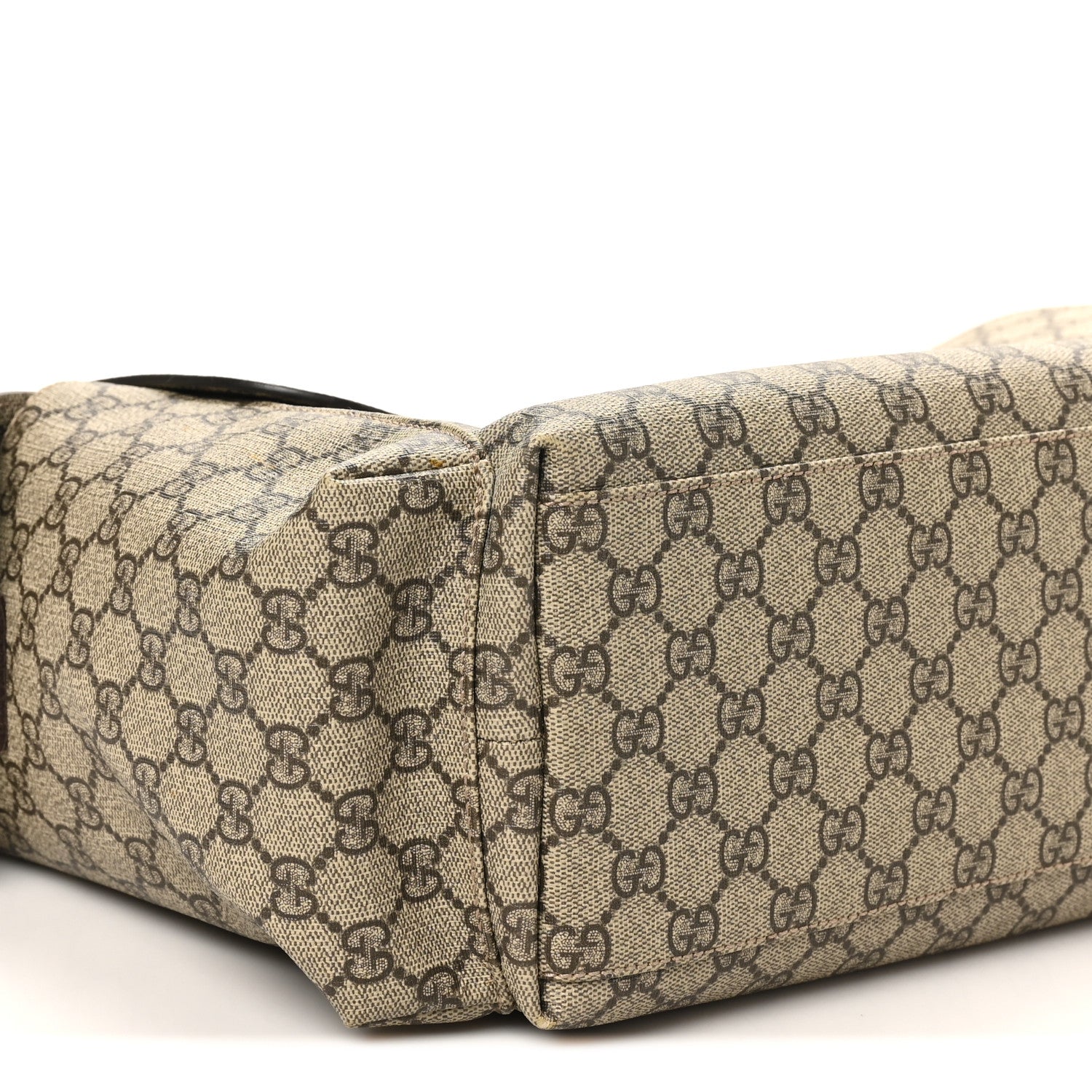 Gucci GG Plus Monogram Messenger Diaper Bag Dark Brown 8 of 9
