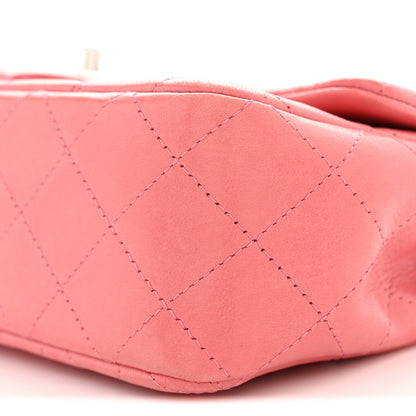Chanel Lambskin Quilted Mini Rectangular Flap Pink 10 of 10