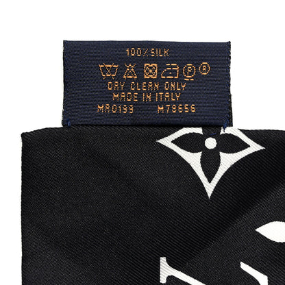 Louis Vuitton Silk Monogram Confidential Bandeau Black 4 of 8