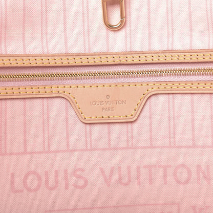 Louis Vuitton Damier Azur Neo Neverfull GM Rose Ballerine 8 of 16