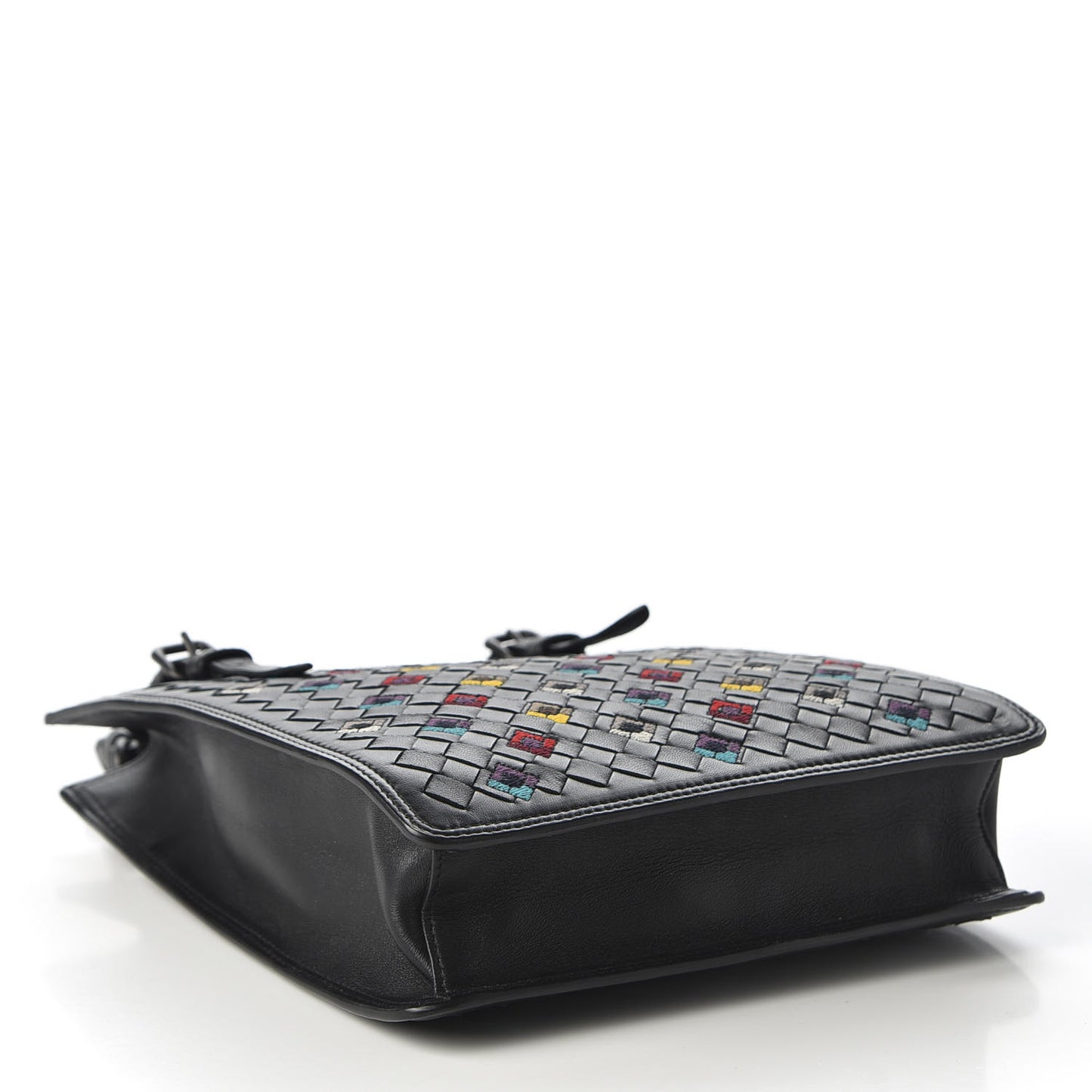Nappa Intrecciato Squadrato Miniature Bag Black