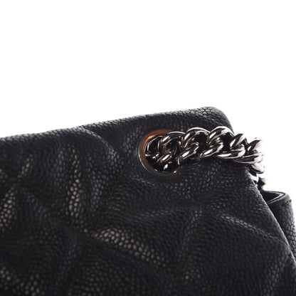 Chanel Iridescent Caviar Quilted Medium Lady Pearly Flap Black 15 of 16