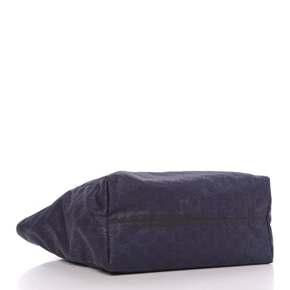 Gucci Nylon Guccissima Medium Tote Navy 4 of 12