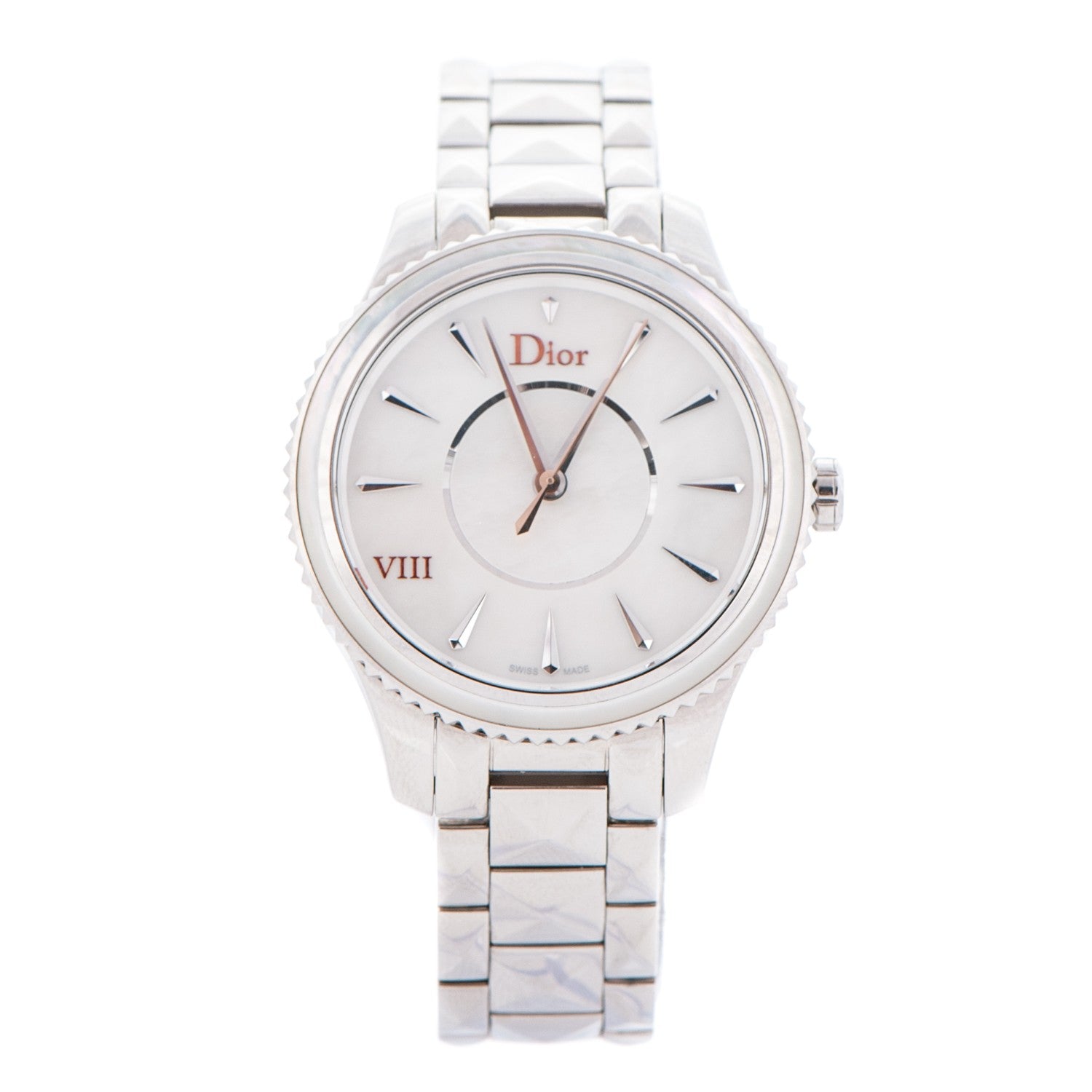 Christian Dior Stainless Steel Mother of Pearl 32mm Dior VIII Montaigne Quartz Watch 1 of 7