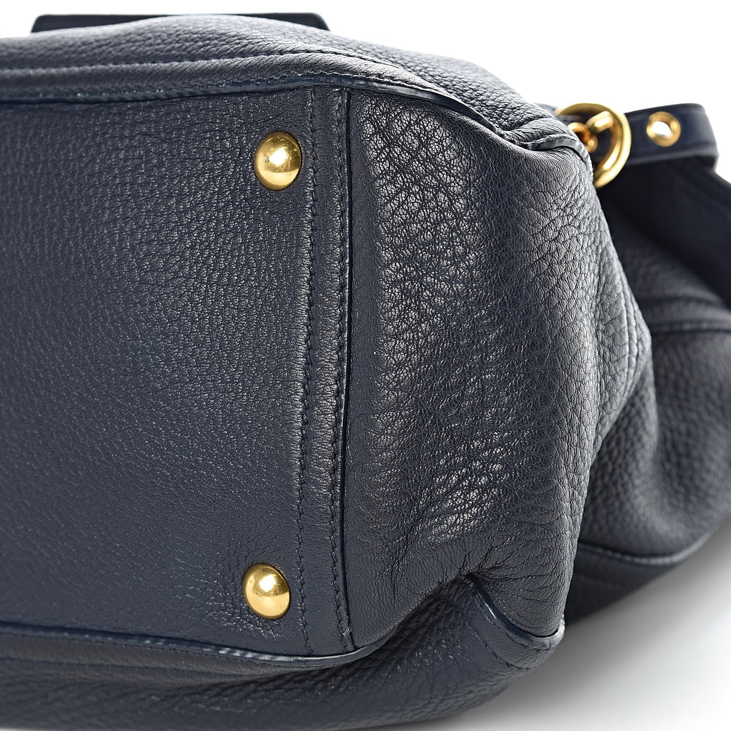 Miu Miu Cervo East-West Flap Satchel Blue 16 of 24