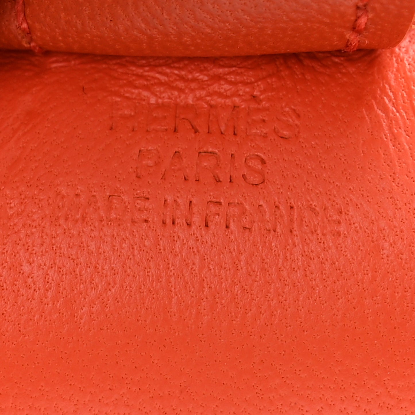 Milo Lambskin Grigri Rodeo Horse Bag Charm PM Orange Poppy Craie Cornaline