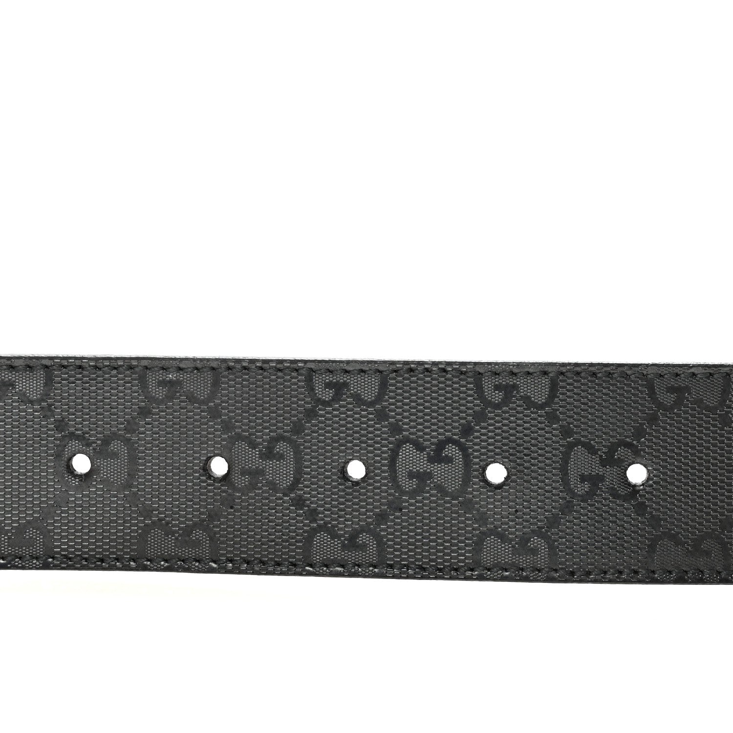 Gucci Imprime Monogram Interlocking G Belt 95 38 Black 3 of 6