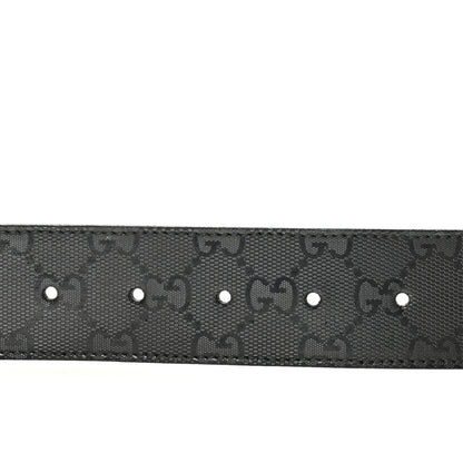 Gucci Imprime Monogram Interlocking G Belt 95 38 Black 3 of 6