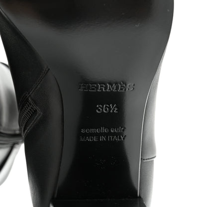 Hermes Calfskin Saint Germain Ankle Boots 36.5 Black 6 of 11