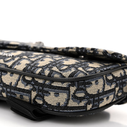 Christian Dior Oblique Arm Pouch Blue 9 of 10