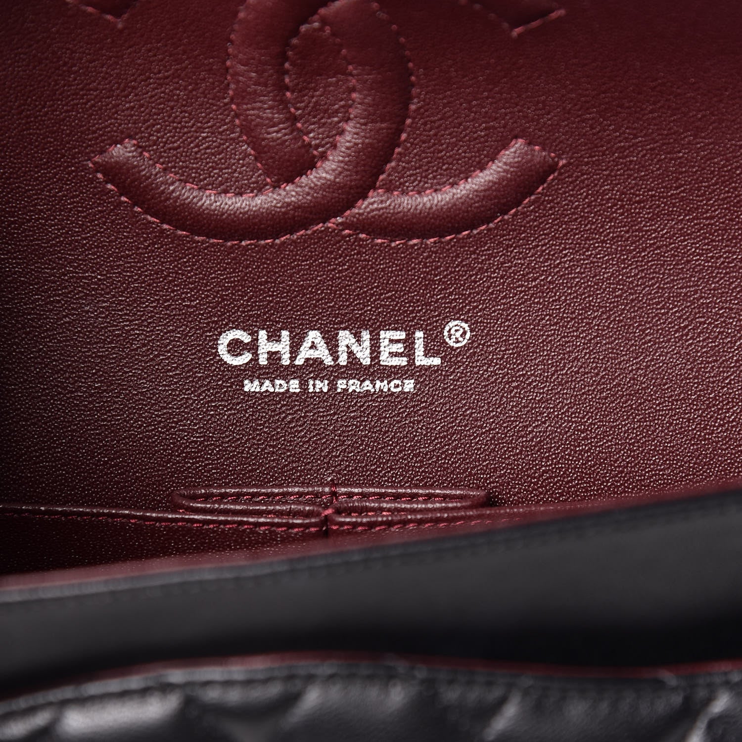 Chanel Lambskin Quilted Medium Double Flap Black 8 of 13