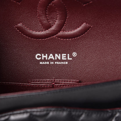 Chanel Lambskin Quilted Medium Double Flap Black 8 of 13