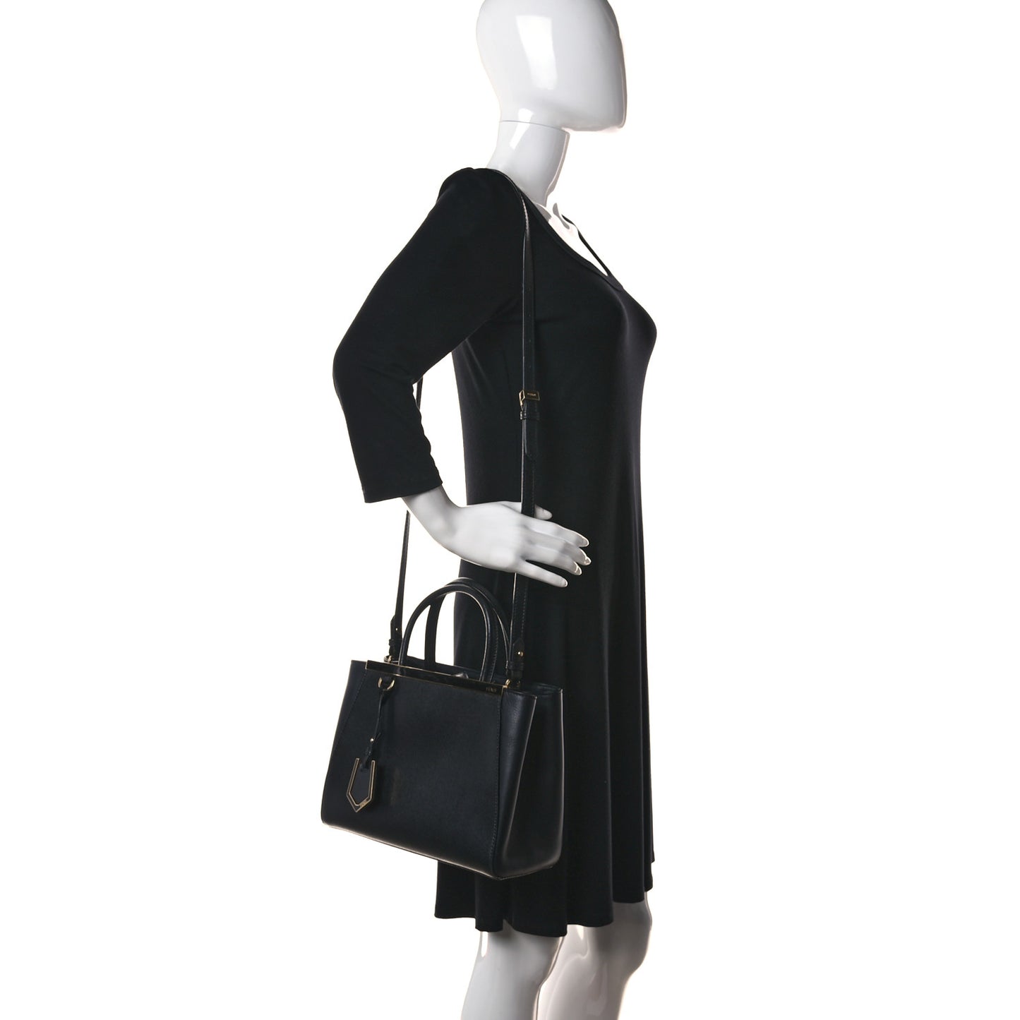 Vitello Elite Petite 2Jours Tote Black